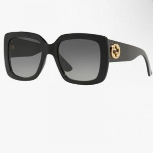 Authentic Gucci GG0141SN 001 Square Black Women’s Sunglasses like new!